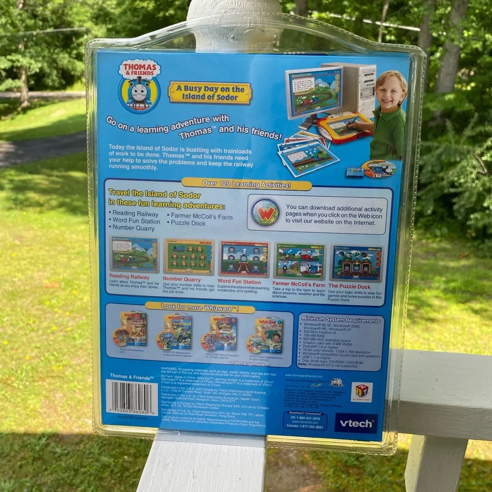 Vtech Whiz Kid Thomas & Friends Learning System Whizware Pre K (New)